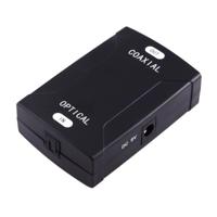 Optische Toslink ingang naar coaxiale RCA uitgang Digital Audio Converter Adapter(zwart) - thumbnail