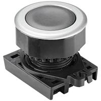 TRU COMPONENTS TC-10343972 S3PF-P1K Druktoets Knop Zwart 1 stuk(s) - thumbnail