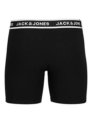 Jack & Jones Jacsolid Boxer Briefs 3 Pack Noos Boxershorts Black Black - Black
