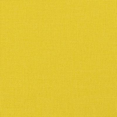 3-delige Loungeset met voetenbank stof lichtgeel