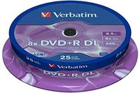 Verbatim DVD+R Double Layer 8x Matt Silver 25pk Spindle 8.5GB DVD+R DL - thumbnail