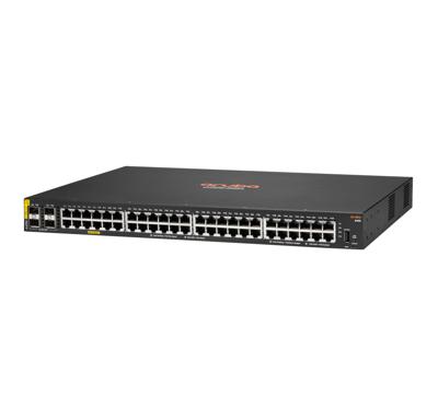 HPE Aruba 6100 48G Class4 PoE 4SFP+ 370W Switch - Switch - Managed - 48 x 10/100/1000 (PoE+) + 4 x 1 Gigabit / 10 Gigabi