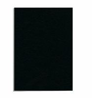 Fellowes omslagen, ft A4, karton lederlook, 250 micron, pak van 100 stuks, zwart - thumbnail