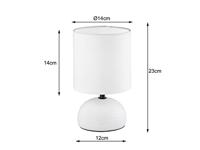 Trio TafellampLuci 23cm wit - R50351001 - thumbnail