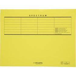 Vouwmap Secolor met tabrand A4 100% gerecycled karton 250gr Geel Vouwmap Secolor met tabrand A4 100% gerecycled karton 250gr Geel