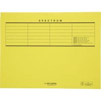 Vouwmap Secolor met tabrand A4 100% gerecycled karton 250gr Geel - thumbnail