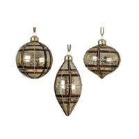 Kerstbal glas d8 cm goud a3 Decoris - Decoris - thumbnail