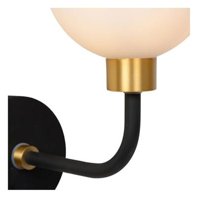 Lucide BEREND - Wandlamp Badkamer - 1xG9 - IP44 - Zwart Lucide BEREND - Wandlamp Badkamer - 1xG9 - IP44 - Zwart