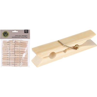 Bamboe Wasknijpers 24 Stuks