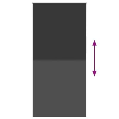 Rolgordijn verduisterend 115x210 cm stofbreedte 110,7 cm zwart