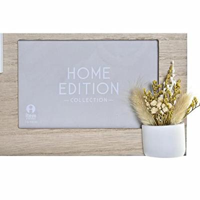 Fotolijsten DKD Home Decor Hout 39 x 3 x 41 cm Natuurlijk Planten (2 Stuks)