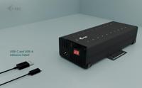 i-tec USB-C/USB-A metalen laad- en data-hub, 15 W per poort, 20 x USB-C - thumbnail