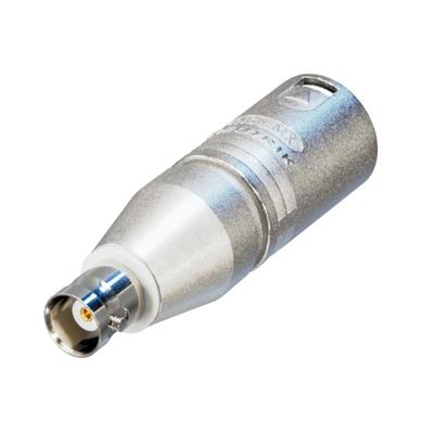 Neutrik NA2MBNC male XLR naar female BNC adapter