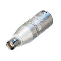 Neutrik NA2MBNC male XLR naar female BNC adapter - thumbnail