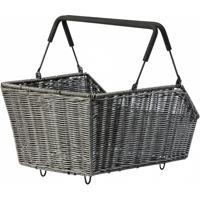 Basil cento rattan look mik - fietsmand - achterop - bruin - thumbnail