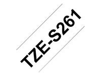 Brother TZe-S261 Labeltape extra sterk klevend Tapekleur: Wit Tekstkleur: Zwart 36 mm 8 m - thumbnail