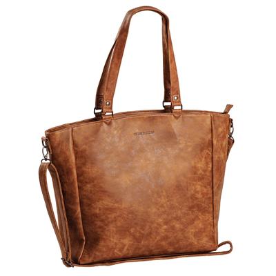 Daniel Ray Laptop Schoudertas 15'' Sumter Cognac
