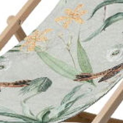 Houten strandstoel ca. 120x55 cm Grasse green natural outdoor finishing (6 stuks) Madison - Madison