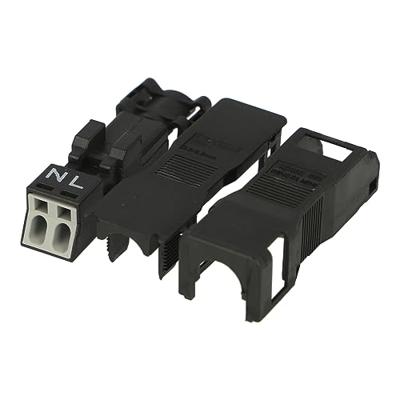 WAGO 890-112-50 Netstekker WINSTA MINI Stekker, recht Totaal aantal polen: 2 16 A Zwart 50 stuk(s)