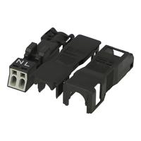 WAGO 890-112-50 Netstekker WINSTA MINI Stekker, recht Totaal aantal polen: 2 16 A Zwart 50 stuk(s) - thumbnail