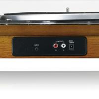 Platenspeler met Bluetooth®, USB MP3-coder, luidsprekers Hout - thumbnail