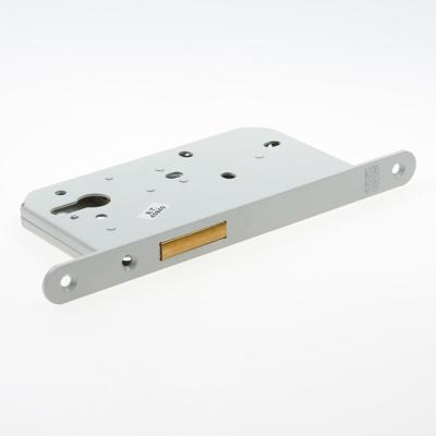 Nemef 638 Kastslot | DM60mm | voorplaat staal gelakt 20x235mm afgerond | messing nachtschoot | DR 1+2+3+4 - 9063802650