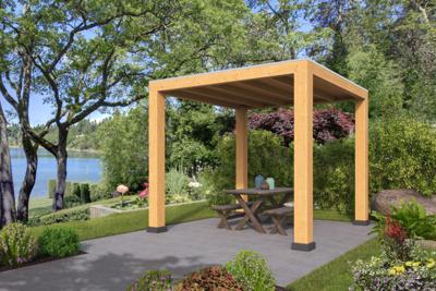 Tuindeco Renesse overkapping 300x313 cm basis incl. schroefpakket vuren Red class wood geïmpregneerd - Bouwpakket- Plat dak- Geïmpregneerd vurenhout- Tuindeco Tuindeco Renesse overkapping 300x313 cm basis incl. schroefpakket vuren Red class wood geïmpregneerd - Bouwpakket- Plat dak- Geïmpregneerd vurenhout- Tuindeco