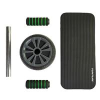 Tunturi Trainingswiel Deluxe l brede buikspiertrainer l incl kniemat - thumbnail