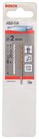 Bosch Accessories 2608596671 HSS Metaal-spiraalboor 2 mm Gezamenlijke lengte 49 mm TiN DIN 338 Cilinderschacht 1 stuk(s) - thumbnail