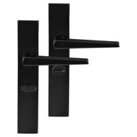 Differnz | Rotterdam deurkruk | vierkant schild | WC 63 mm | zwart - thumbnail