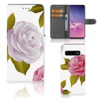 Samsung Galaxy S10 Hoesje Roses | Portemonnee hoesje - thumbnail