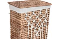 Wasmand Home ESPRIT Wit Natuurlijk vlechtwerk Shabby Chic 47 x 35 x 55 cm 5 Onderdelen - thumbnail