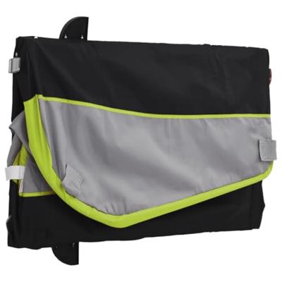 Fietstrailer 45 kg ijzer zwart en groen - thumbnail