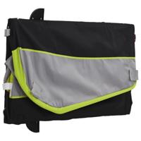 VidaXL Fietstrailer 45 kg ijzer zwart en groen - thumbnail