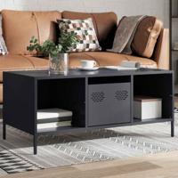 Salontafel 101,5x50x43,5 cm koudgewalst staal antracietkleurig - thumbnail