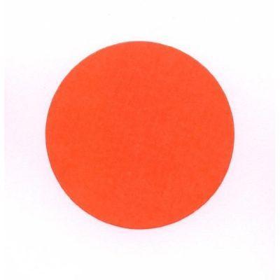 Etiket 35 mm rond fluor rood afneembaar