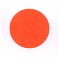 Etiket 35 mm rond fluor rood afneembaar - thumbnail