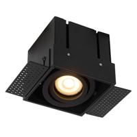 Lucide TRIMLESS - Inbouwspot - 1xGU10 - Zwart - thumbnail