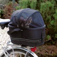 TRIXIE FIETSMAND ACHTEROP ZWART MET KUSSEN EN KAP 29X42X48 CM - thumbnail