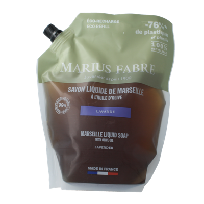 Marius Fabre Zeep lavendel navulling 1 Liter