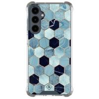 Samsung Galaxy A17 shockproof hoesje - Blue cubes - thumbnail