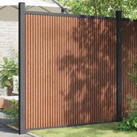 VidaXL Schuttingpaneel 173x186 cm hkc bruin - thumbnail