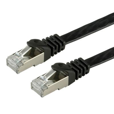 VALUE FTP patchkabel, Cat.6A (Class EA), extra plat, zwart, 2 m VALUE FTP patchkabel, Cat.6A (Class EA), extra plat, zwart, 2 m