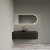 Badkamermeubelset Gliss Design Alluro 140 cm Links Charcoal - thumbnail