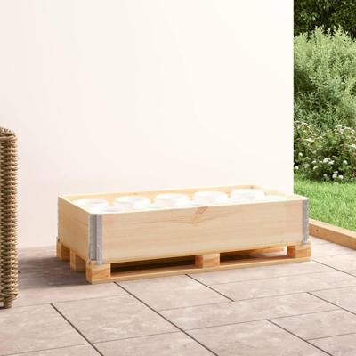 VidaXL Palletopzetrand 50x100 cm massief grenenhout