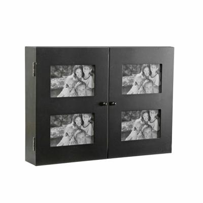 Sleutelkastje Versa Zwart Hout (8,5 x 33 x 46 cm)