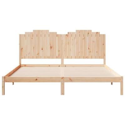 Bedframe extra lang zonder matras massief hout 200x220 cm