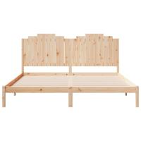 Bedframe extra lang zonder matras massief hout 200x220 cm - thumbnail