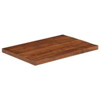 Tafelblad rechthoekig 80x60x3,8 cm massief gerecycled hout - thumbnail