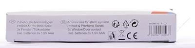 Olympia 6103 Draadloos alarmsysteem (uitbreiding) Draadloos deur/raamcontact Olympia 6103 Draadloos alarmsysteem (uitbreiding) Draadloos deur/raamcontact